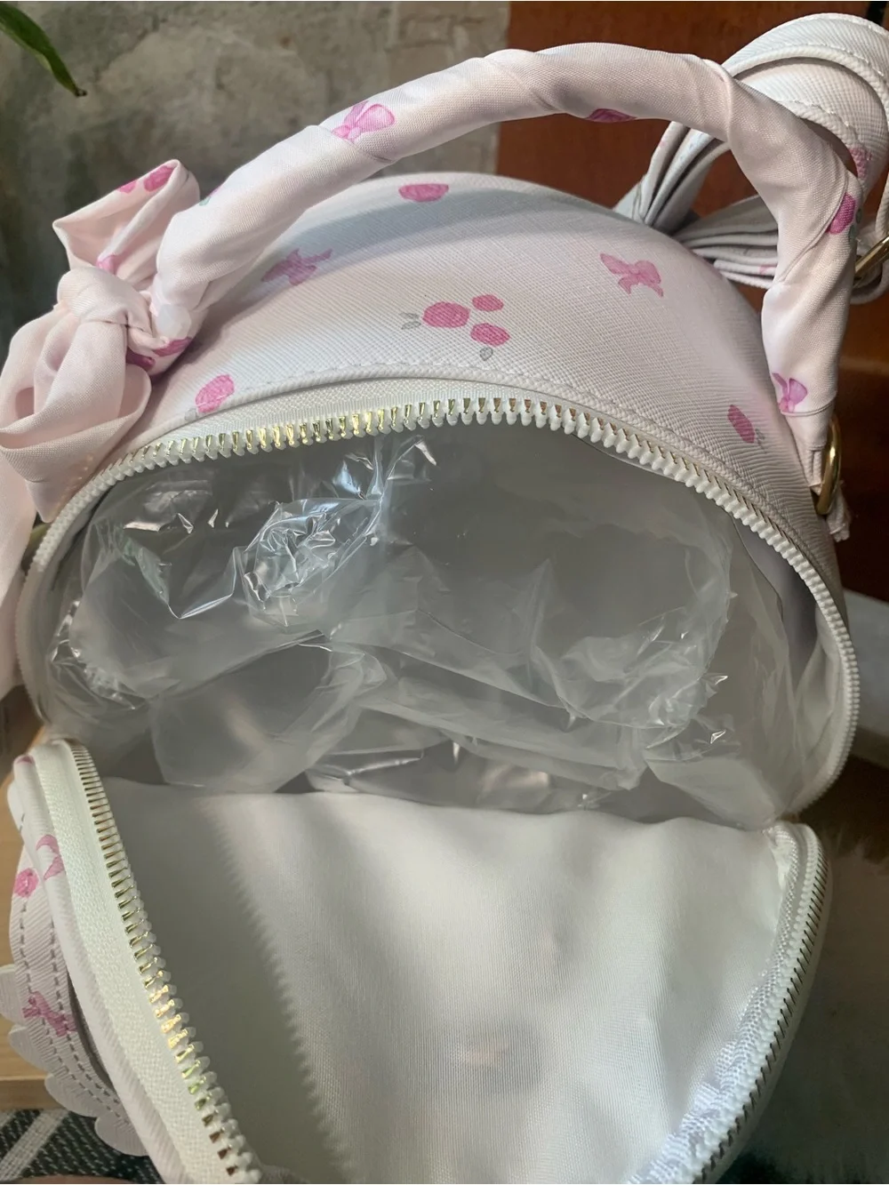 Under One Sky Girls Quilted Mini Convertible Floral Backpack Purse with Bow NWT